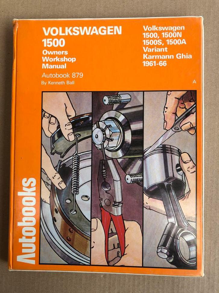 Workshop Manual - Vokswagen 1500 + Karmann Ghia 1961-1966, Boeken, Auto's | Boeken, Gelezen, Volkswagen, Ophalen of Verzenden