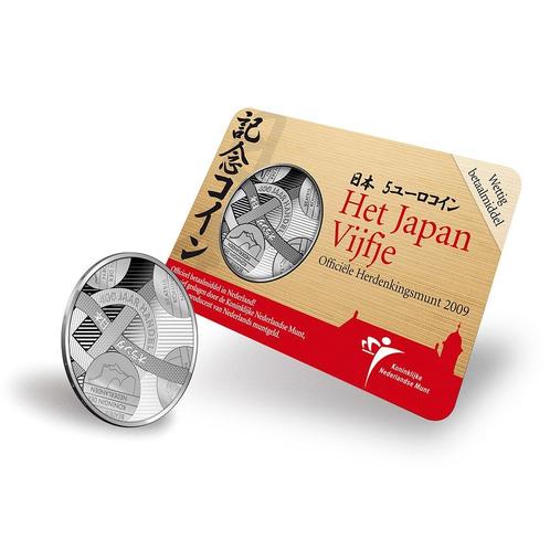 5 Euro 2009 Nederland-Japan UNC Coincard, Postzegels en Munten, Munten | Nederland, Verzenden