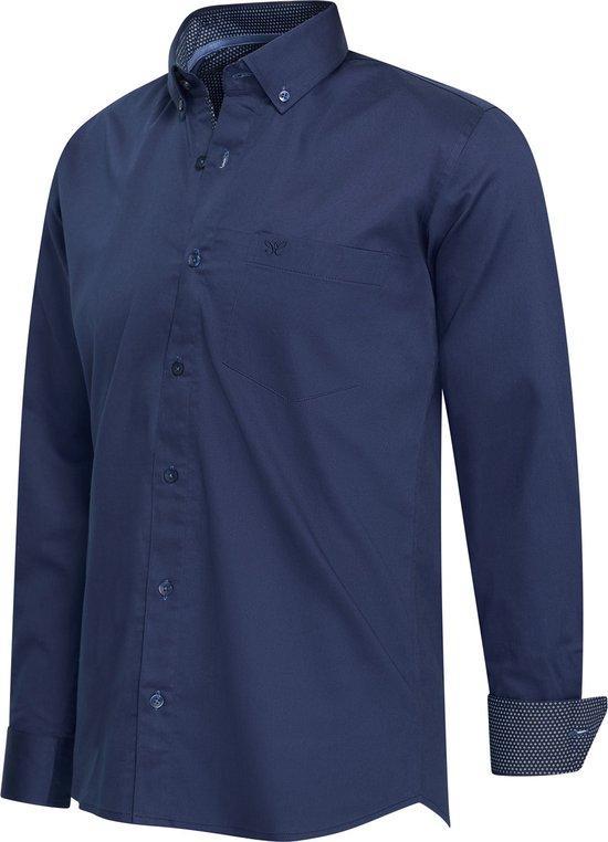 2dekans | Cappuccino Italia - Heren Overhemden Navy Maat L, Kleding | Heren, Overhemden, Blauw, Zo goed als nieuw, Ophalen of Verzenden