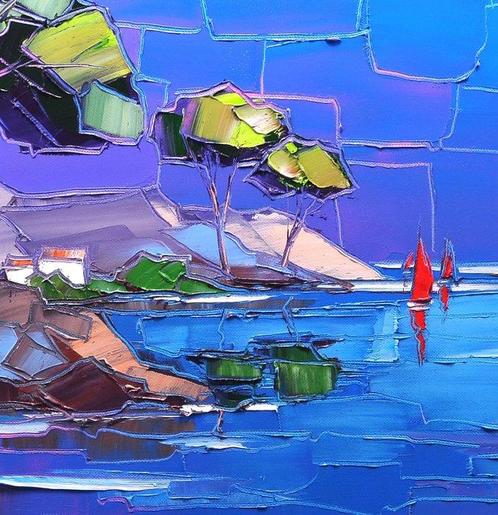 Caroline Mandrafina - Côte dAzur, Antiek en Kunst, Kunst | Schilderijen | Modern