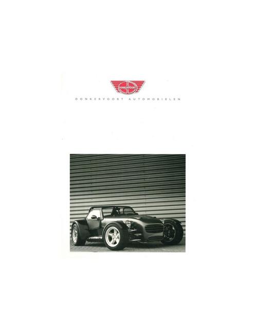 2001 DONKERVOORT D8 BROCHURE NEDERLANDS, Boeken, Auto's | Folders en Tijdschriften