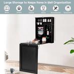 2dekans | Coast Inklapbare Wandtafel - Zwart - 60 x 15 x 76, Ophalen of Verzenden, Zo goed als nieuw