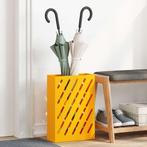 vidaXL Paraplu Standaard met opslag Mosterdgeel 28 x 12 x 41, Huis en Inrichting, Woonaccessoires | Paraplubakken, Verzenden, Nieuw