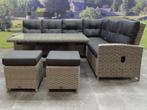 San Marino hoek dining loungeset verstelbaar 5-delig  grijs, Tuin en Terras, Ophalen of Verzenden, Nieuw, Wicker
