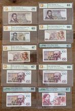 België. - 10 banknotes - various dates - Pick 134b, 138,