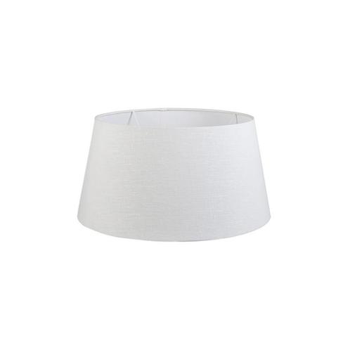 Linnen lampenkap wit rond schuin 50/40/26, Huis en Inrichting, Lampen | Lampenkappen, 25 tot 50 cm, Rond, Wit, Nieuw