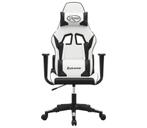 Goedkope Massage Gamestoel Wit/Zwart - Retourdeal, Huis en Inrichting, Stoelen, Ophalen of Verzenden, Nieuw, Wit, Gaming