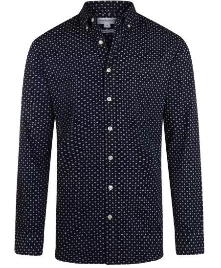 2dekans | McGregor Indigo Overhemd Heren Navy – Regular Fit, Kleding | Heren, Overhemden, Zo goed als nieuw, Ophalen of Verzenden