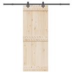 vidaXL Doos met onderdelen voor schuifdeur 213,5 cm staal, Doe-het-zelf en Verbouw, IJzerwaren en Bevestigingsmiddelen, Verzenden