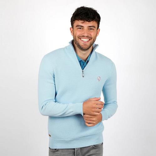 -58% Q1905  Q1905 Trui woudrichem licht  maat XXS, Kleding | Heren, Sportkleding, Blauw, Nieuw, Verzenden