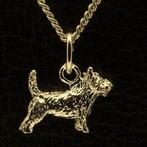 Gouden Cairn Terrier ketting hanger - klein, Verzenden, Nieuw