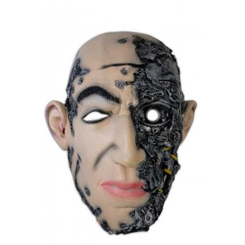 Latex horror masker cyborg - Halloween maskers, Hobby en Vrije tijd, Feestartikelen, Ophalen of Verzenden