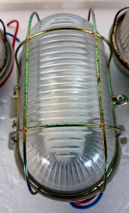 Kaars wandlamp (3) - Glas - Muurlampen - Industriële, Antiek en Kunst, Antiek | Wandborden en Tegels
