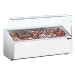 GGM Gastro | Koelvitrine - 2500mm - Wit voorpaneel |, Verzenden