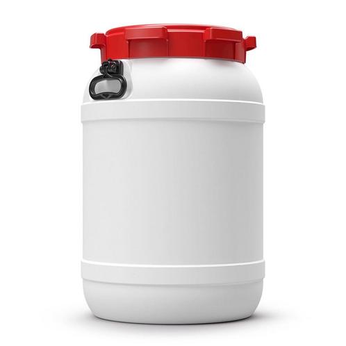 Voerton Curtec 68 liter wit met rood deksel - 2 handgrepen, Zakelijke goederen, Kantoor en Winkelinrichting | Magazijn, Stelling en Opslag
