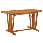 vidaXL Tuintafel 160x85x75 cm massief eucalyptushout, Tuin en Terras, Tuintafels, Verzenden, Nieuw, Hout
