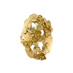 Gouden vintage waterlelie ring 18 krt, Ophalen of Verzenden, Nieuw