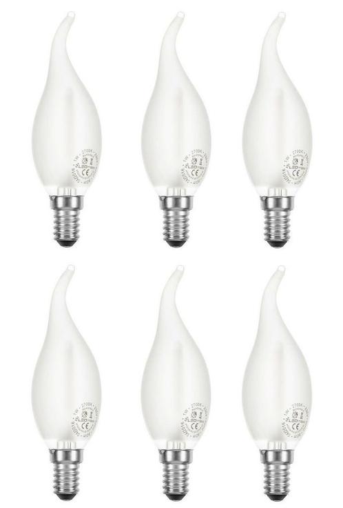 6 stuks Ledmaxx LED Tip Kaarslamp E14 2W 249lm 2200K Mat..., Huis en Inrichting, Lampen | Overige, Nieuw, Ophalen of Verzenden