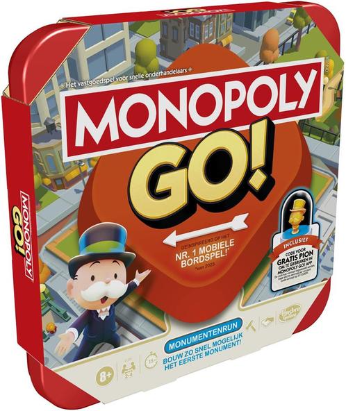 Monopoly Go! | Hasbro - Gezelschapsspellen, Hobby en Vrije tijd, Gezelschapsspellen | Bordspellen, Nieuw, Verzenden