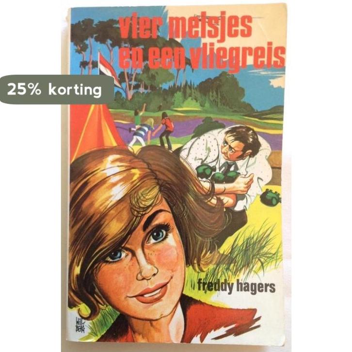 Vier meisjes en een vliegreis 9789020602845 Hagers, Boeken, Overige Boeken, Gelezen, Verzenden