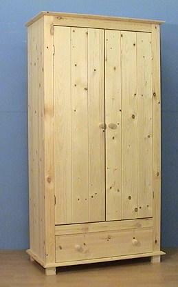 houten 2-DEURSKAST 74, 94 of 112cm breed GRATIS AFLEVEREN, Huis en Inrichting, Kasten | Kledingkasten, 25 tot 50 cm, Nieuw, 100 tot 150 cm