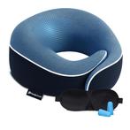 PurelyGoods Nekkussen Reiskussen Vliegtuig - Blauw, Verzenden, Nieuw, Blauw, Rond