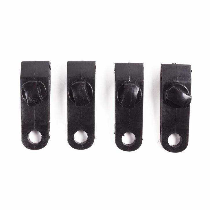 Benson Tenttapijt clips met schroef - set van 4 - zwart -..., Caravans en Kamperen, Caravan accessoires, Nieuw, Ophalen of Verzenden