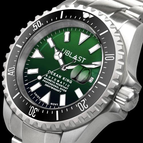Ublast - Ocean King - Professional Diver - UBOK45200BGN -, Sieraden, Tassen en Uiterlijk, Horloges | Heren