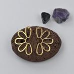 Oorbellen dames flower goudkleurig groot nieuw, Overige materialen, Hangers, Verzenden, Nieuw