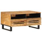 vidaXL Salontafel 80x55x40 cm massief ruw mangohout, Huis en Inrichting, Verzenden, Nieuw, Overige houtsoorten, 50 tot 100 cm