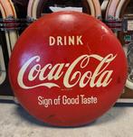 Coca-Cola Grote Metalen Button - 120cm - Origineel, Huis en Inrichting, Woonaccessoires | Overige, Ophalen, Gebruikt