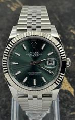 Rolex Datejust 41 - Green Dial - Jubilee - 126334 - New 2025, Staal, Polshorloge, Nieuw, Rolex