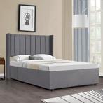 Gestoffeerd bed Savona - 200 x 140 cm - Donkergrijs - Incl., Verzenden, Nieuw