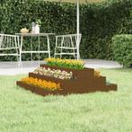 vidaXL Plantenbak 80x80x27 cm massief grenenhout honingbruin, Tuin en Terras, Minder dan 30 cm, Verzenden, Nieuw, 60 tot 100 cm