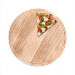 GGM Gastro | Pizzabord - met saftrille - rond - hout - |, Verzenden, Nieuw, Effen, Bord(en)