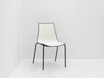 Kantinestoel Pedrali 3D - wit met zwarte rand - achterkant, Huis en Inrichting, Stoelen, Ophalen of Verzenden, Gebruikt