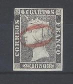 Spanje 1850 - Isabel II 6 Kwartaalstempel O uit Alicante, Gestempeld
