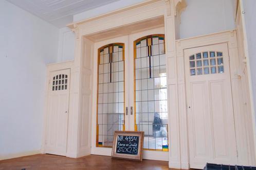 Paneeldeuren,kamer en suite,Glas in lood deuren, Voordeuren, Doe-het-zelf en Verbouw, Deuren en Horren, Gebruikt, Glas, Hout, Overige typen