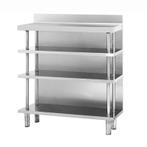 GGM Gastro | Barwerktafel - RVS - 1000x600mm - | BAI106, Verzenden, Nieuw in verpakking, Meubilair