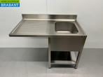 RVS Spoeltafel Spoelbak Premium-line Gelast model 120 cm, Ophalen of Verzenden, Nieuw in verpakking