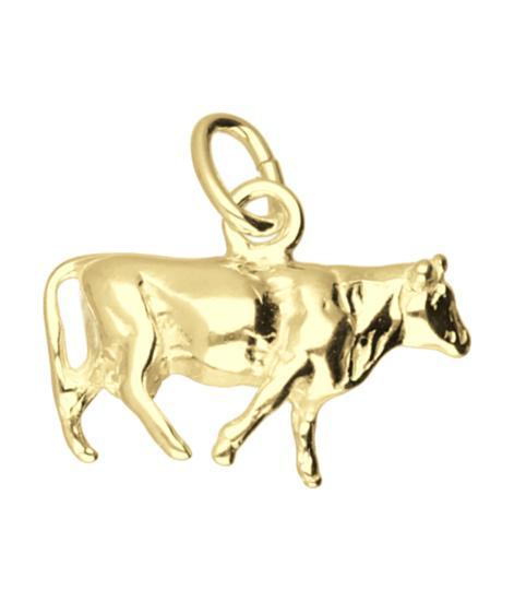 Gouden Koe ketting hanger, Sieraden, Tassen en Uiterlijk, Kettinghangers, Verzenden