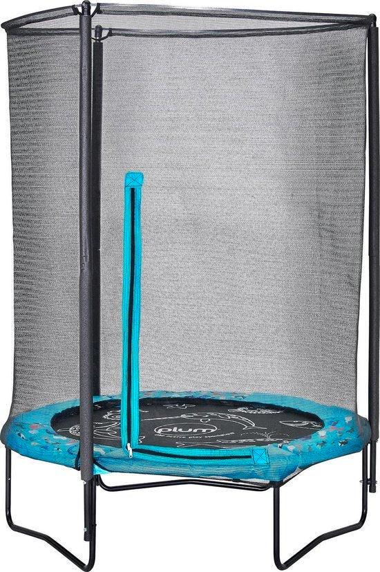 2dekans | Plum Trampoline - Geluid en Net - 122 x 122 x 180, Kinderen en Baby's, Speelgoed | Buiten | Trampolines, Zo goed als nieuw