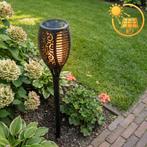 Solar LED Tuinfakkel | 50 cm | 2200K - Extra warm wit, Zonne-energie, Kunststof, Nieuw, Ophalen of Verzenden