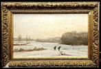 Scuola francese (XIX-XX) - Paesaggio invernale