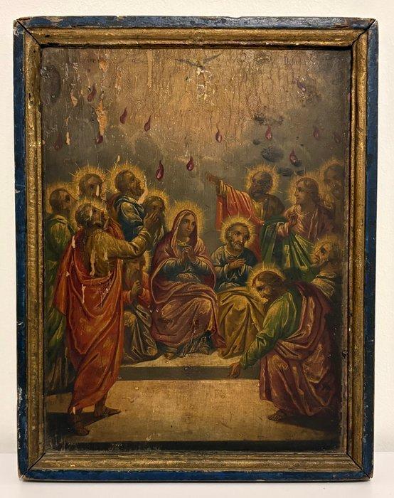 Icoon - Pinksteren - Hout, Antiek en Kunst, Kunst | Niet-Westerse kunst