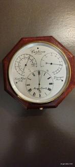 Weerstation - Hout, Messing - nautisch horloge