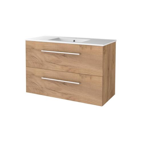 Badmeubelset Aquasplash Salt 100x46cm Met Grepen, Doe-het-zelf en Verbouw, Sanitair, Ophalen of Verzenden