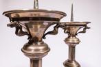 Kandelaren wit messing neogotiek - Wit messing - 1850-1900