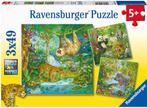 In Het Oerwoud Puzzel (3x49 stukjes) | Ravensburger -