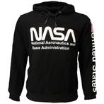 NASA Logo Front and Arm Print Sweater Trui Zwart - Officiële